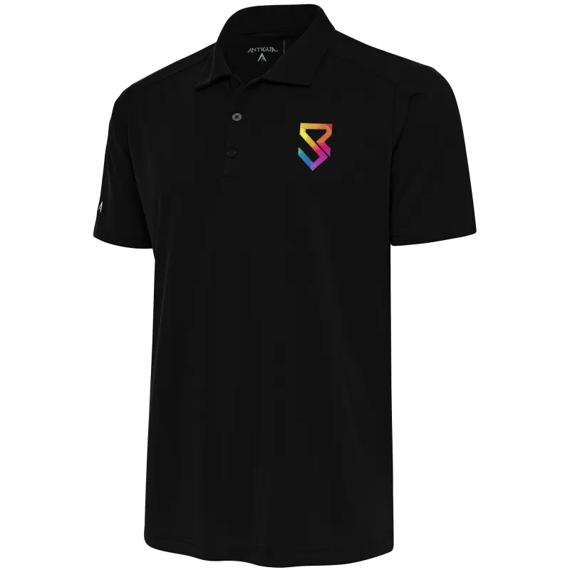 Men's Antigua  Black Seth "Freakin" Rollins Tribute Polo sold by WWE