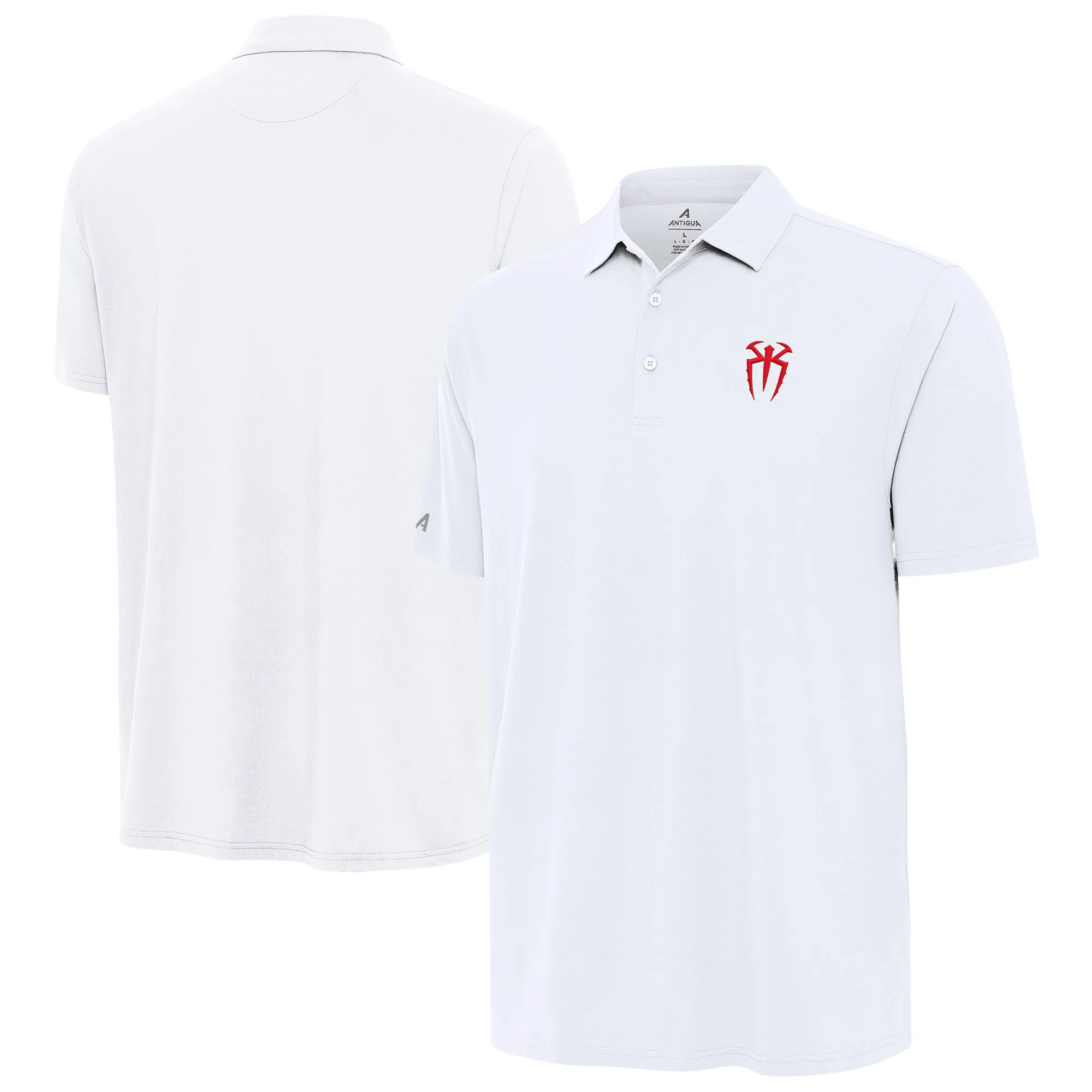 Men's Antigua White Roman Reigns Era Polo sold by WWE