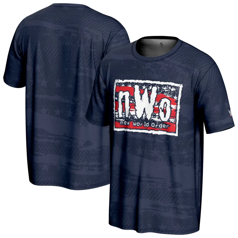Men's ProSphere Navy nWo Americana T-Shirt sold by WWE