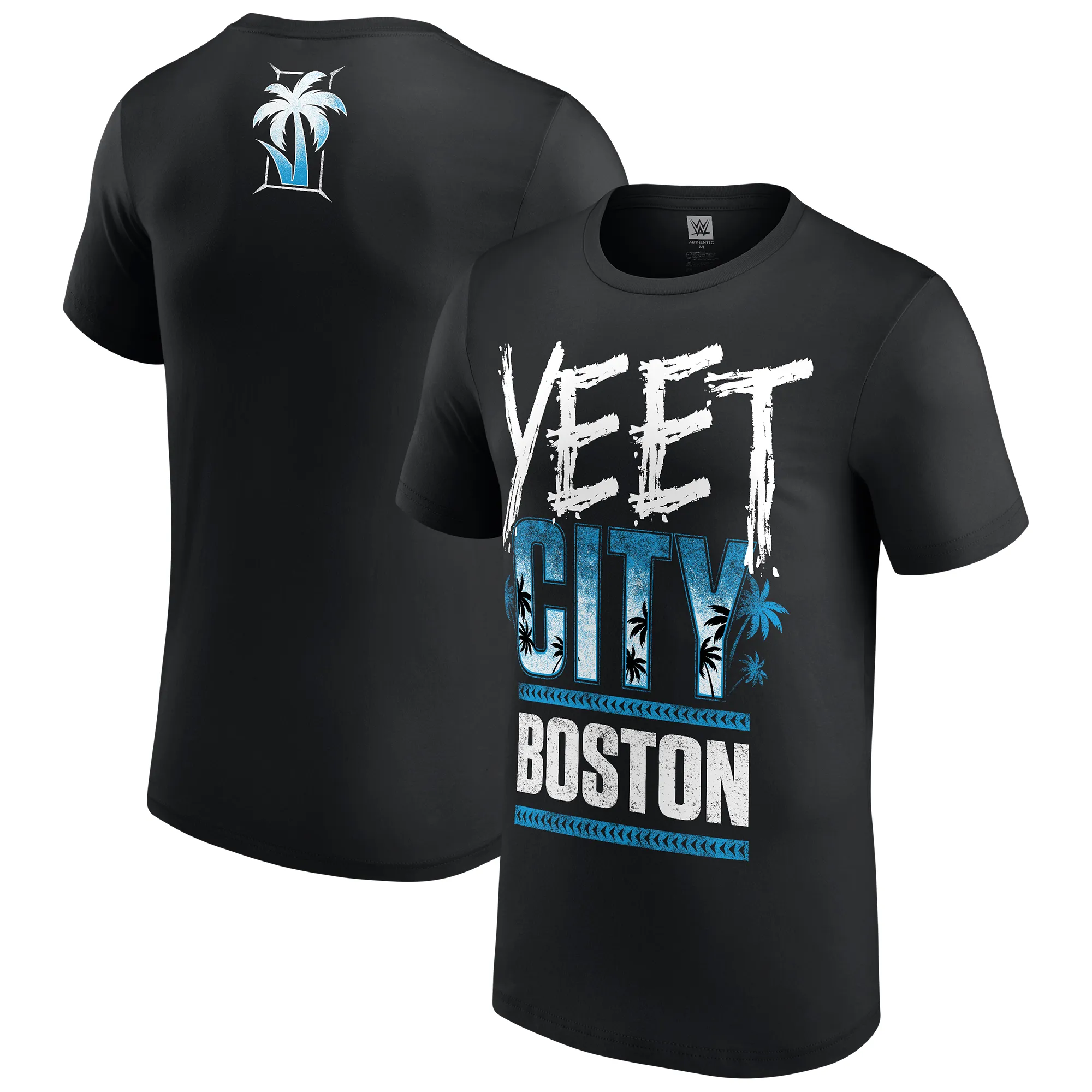 Men's Black Jey Uso Yeet City Boston T-Shirt sold by WWE