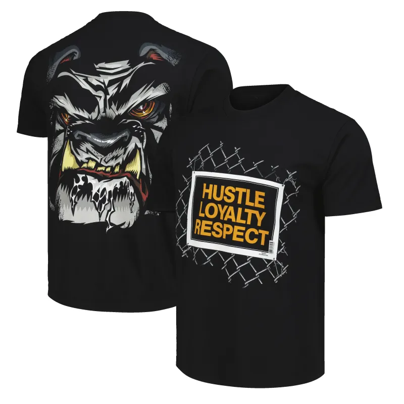 Men's Black John Cena Beware of Dog Oversized Boxy T-Shirt sold by WWE