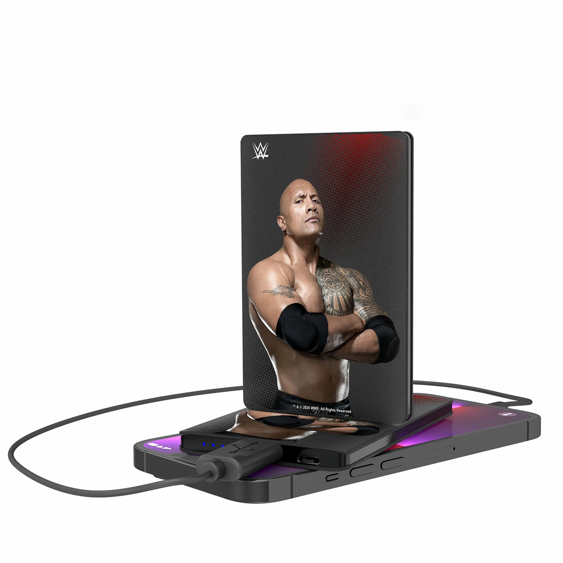 Keyscaper The Rock Credit Card Powerbank sold by WWE