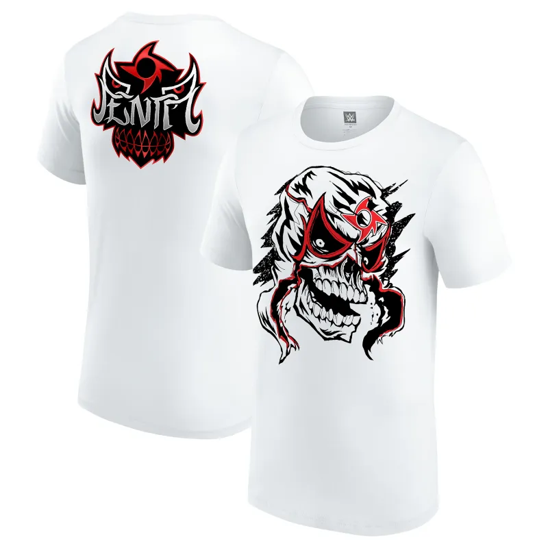 Men's White Penta Mask T-Shirt sold by WWE
