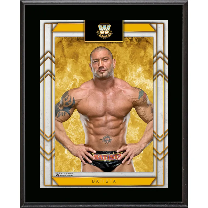 Batista WWE Framed 10.5" x 13" Sublimated Plaque sold by WWE