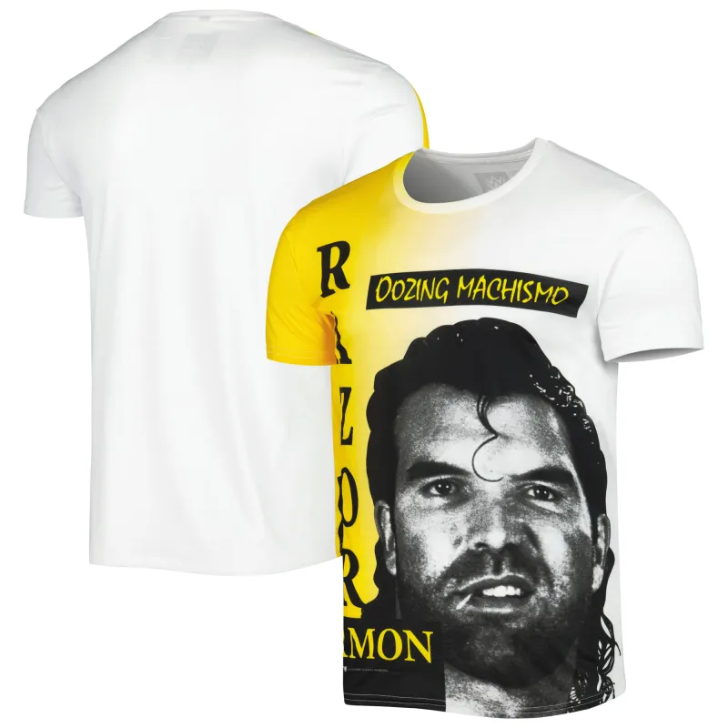 Men's White Razor Ramon Oozing Machismo T-Shirt made by WWE
