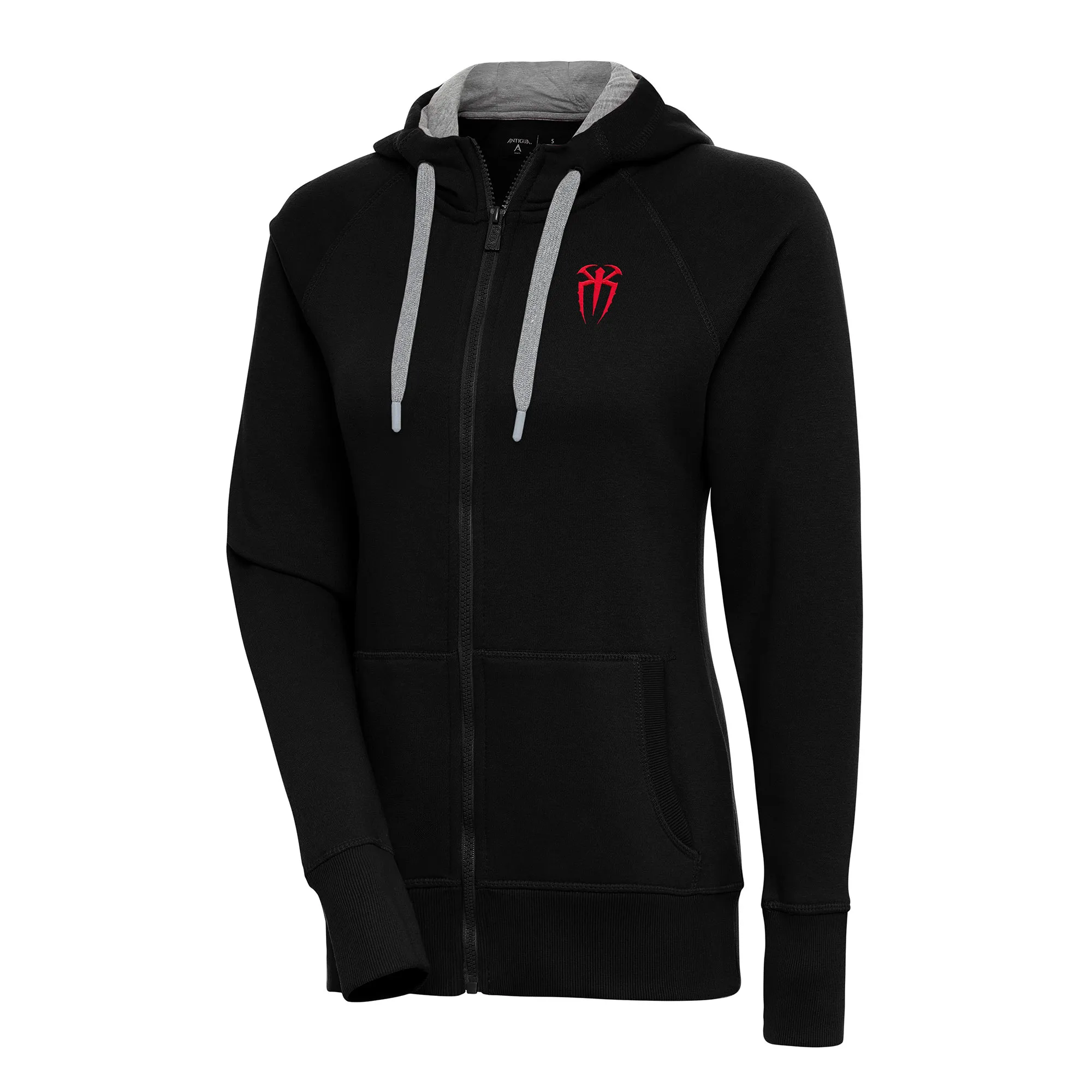 Women's Antigua Black Roman Reigns Victory Full-Zip Hoodie sold by WWE