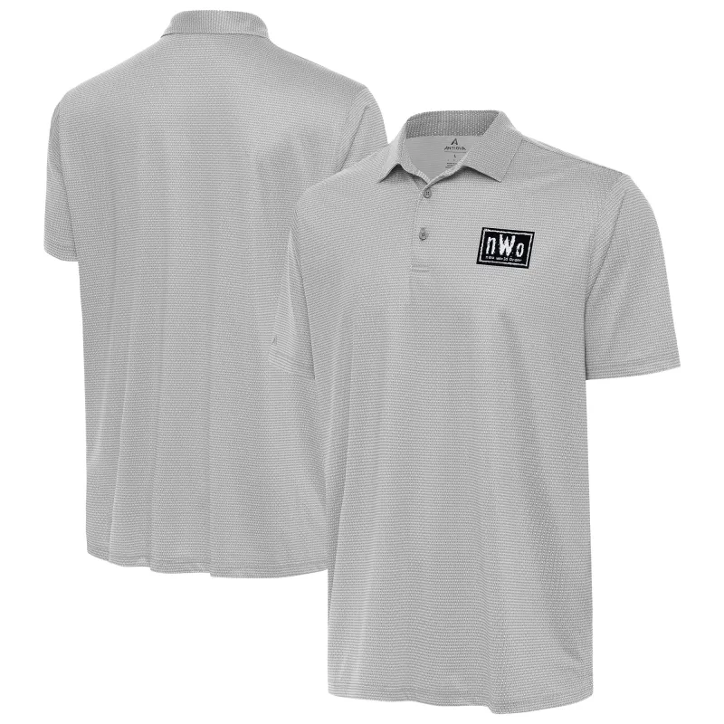 Men's  Antigua Gray nWo Rings Polo sold by WWE