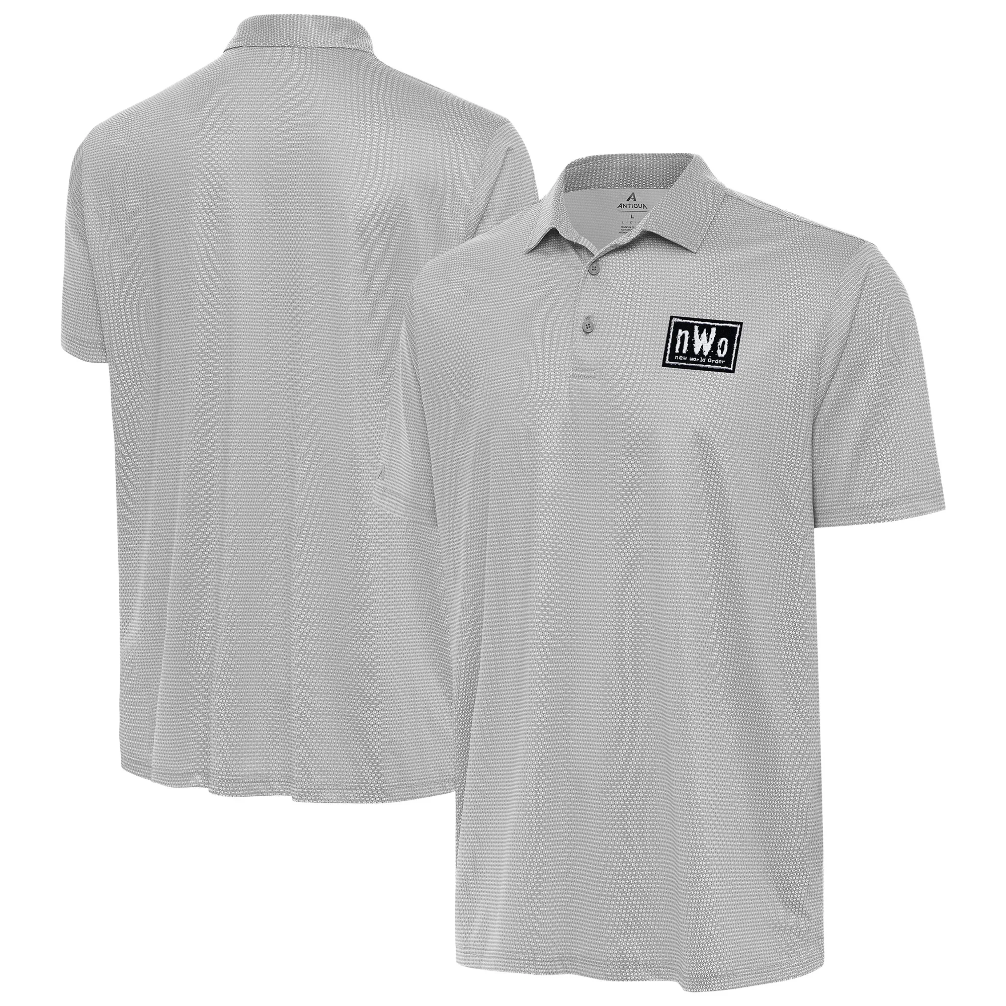 Men's Antigua Gray nWo Rings Polo sold by WWE