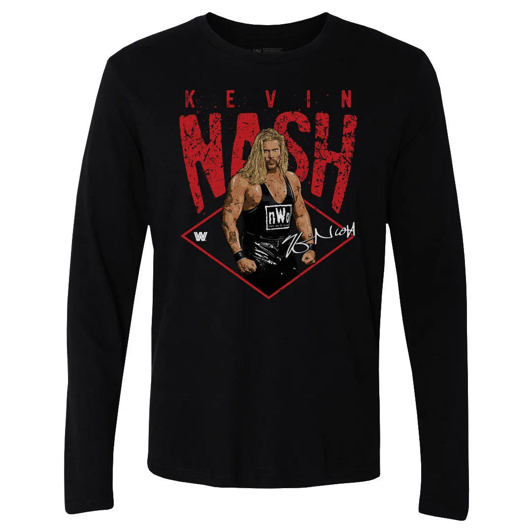 Men's 500 Level Black Kevin Nash Pose Long Sleeve T-Shirt sold by WWE
