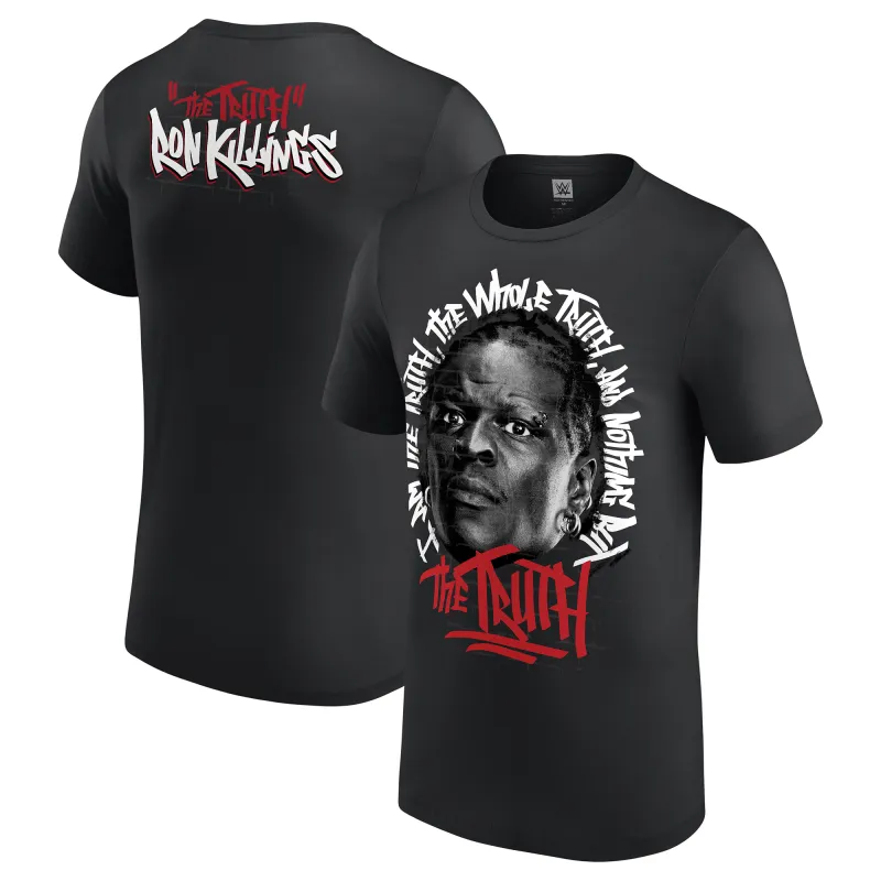 Men's Black Ron Killings/R-Truth Nothing But The Truth T-Shirt sold by WWE