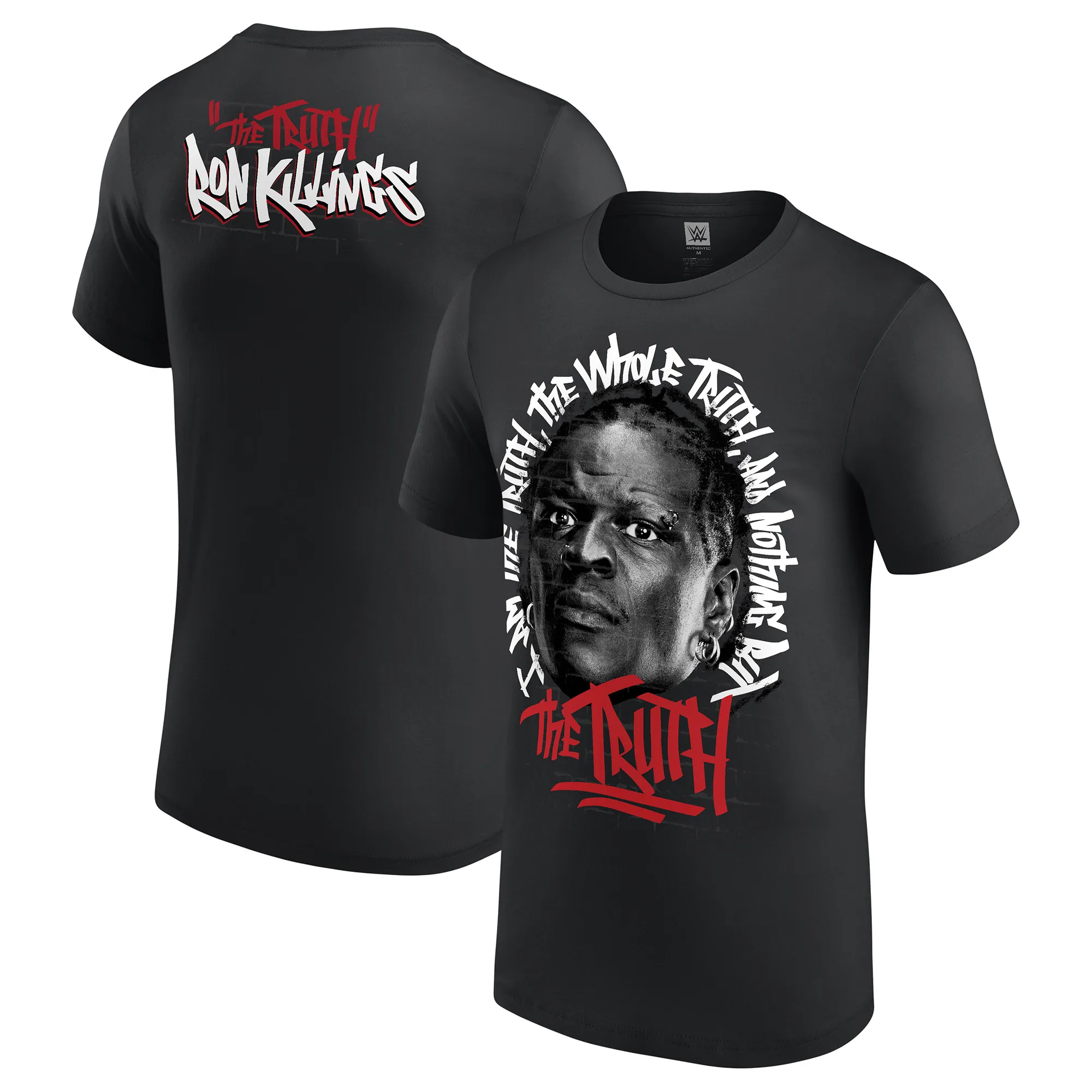 Men's Black Ron Killings/R-Truth Nothing But The Truth T-Shirt sold by WWE