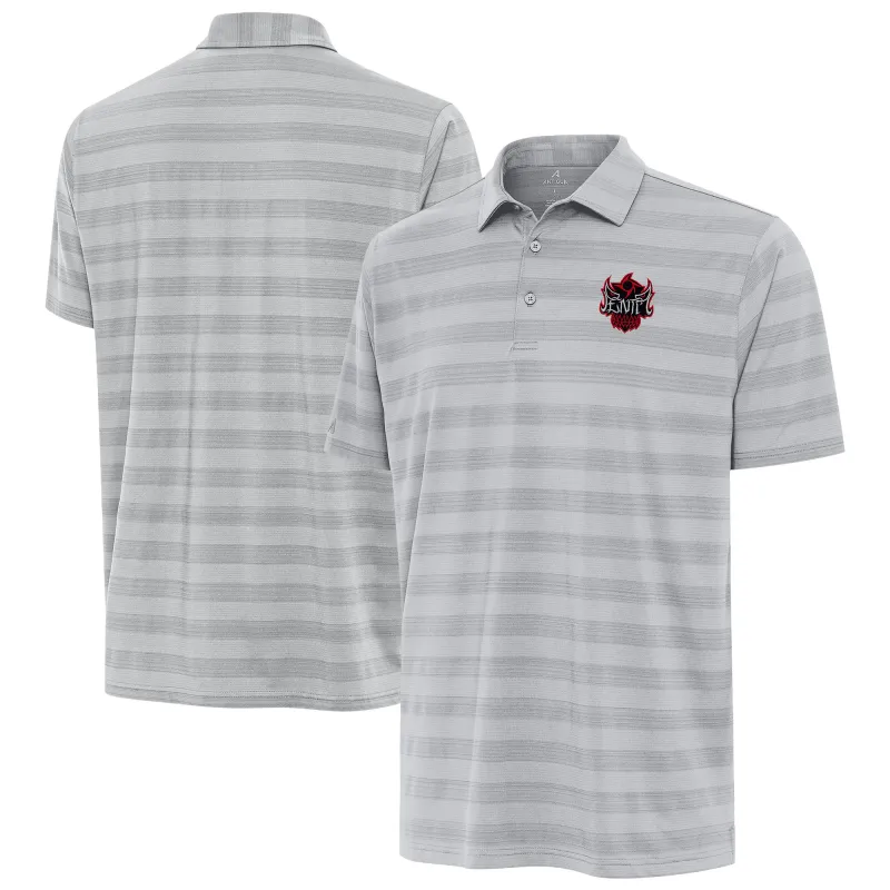 Men's Antigua Gray Penta Tunnel Polo sold by WWE