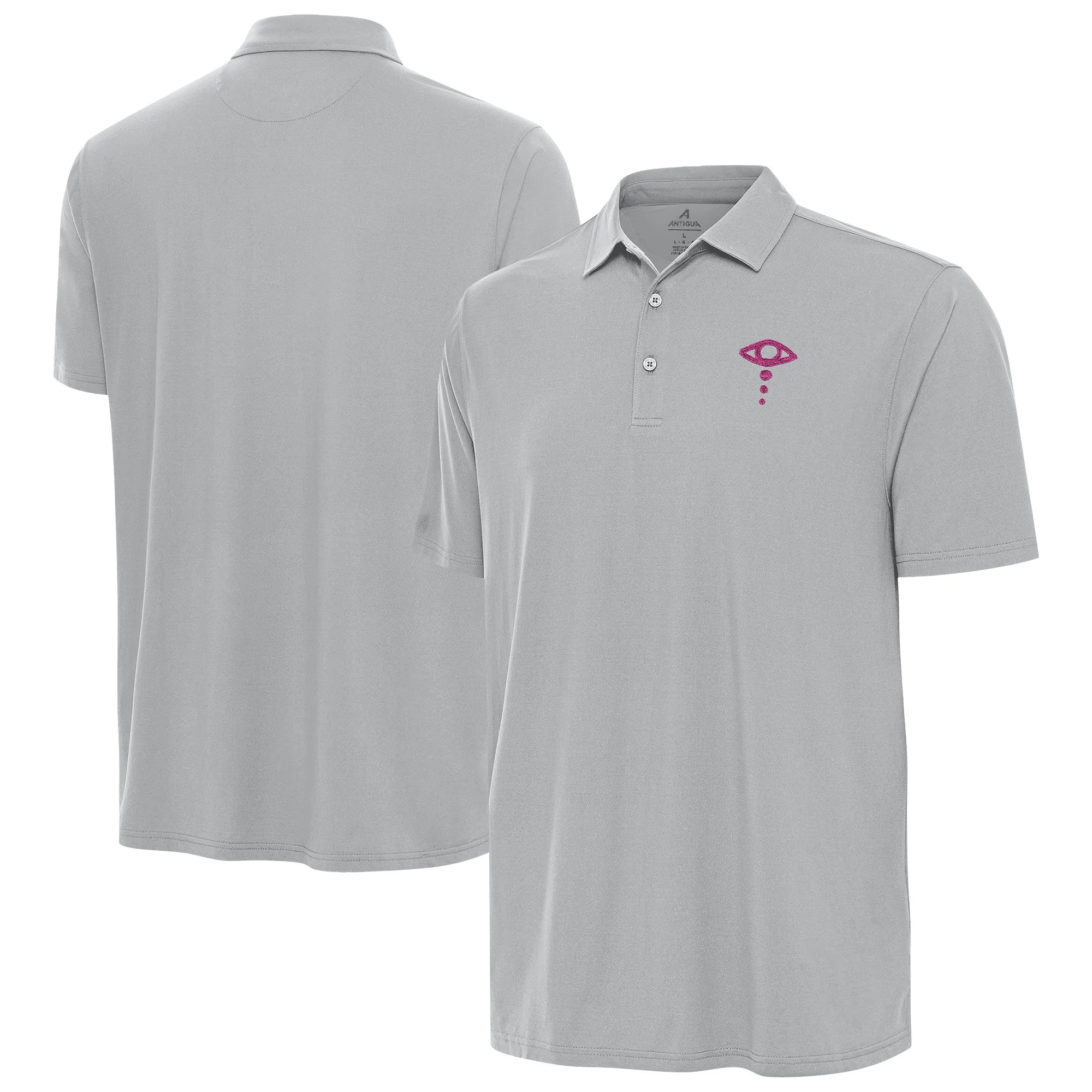 Men's Antigua Gray Liv Morgan Era Polo sold by WWE