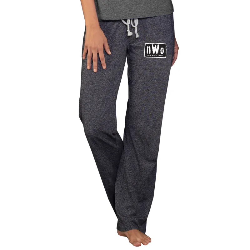 Women's Concepts Sport  Charcoal nWo Quest Knit Pants sold by WWE