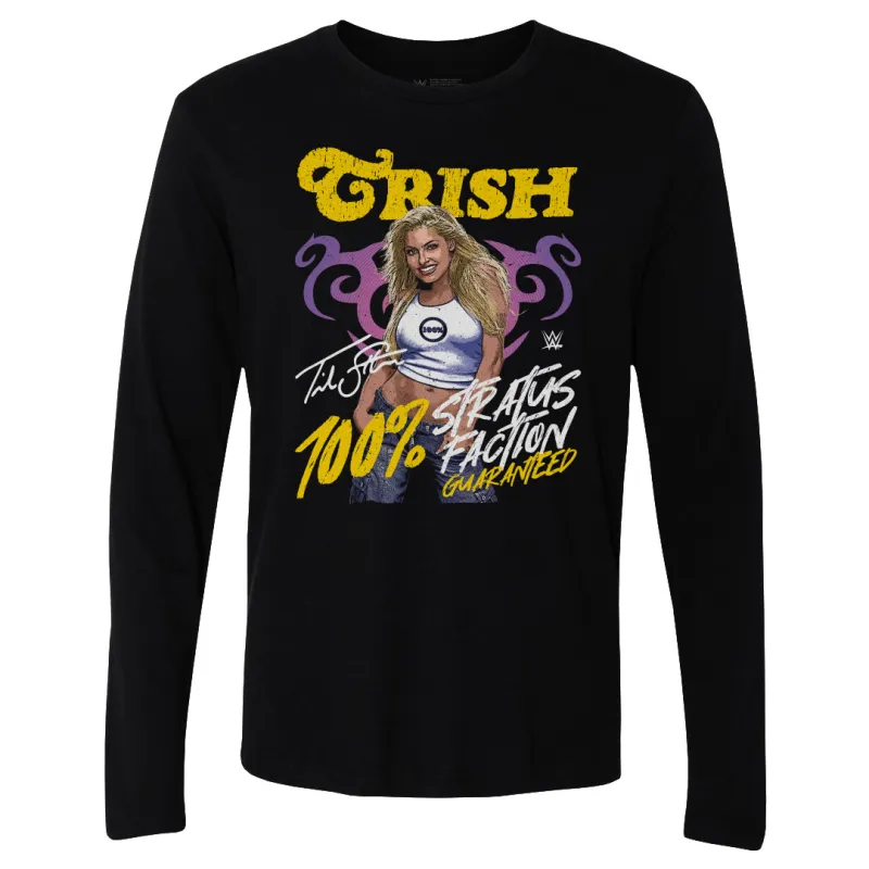 Men's 500 Level Black Trish Stratus Stratusfaction Long Sleeve T-Shirt sold by WWE