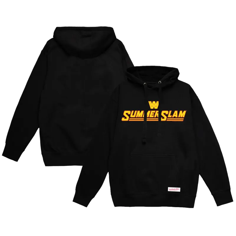 Men's Mitchell & Ness Black SummerSlam Pullover Hoodie made by Mitchell & Ness