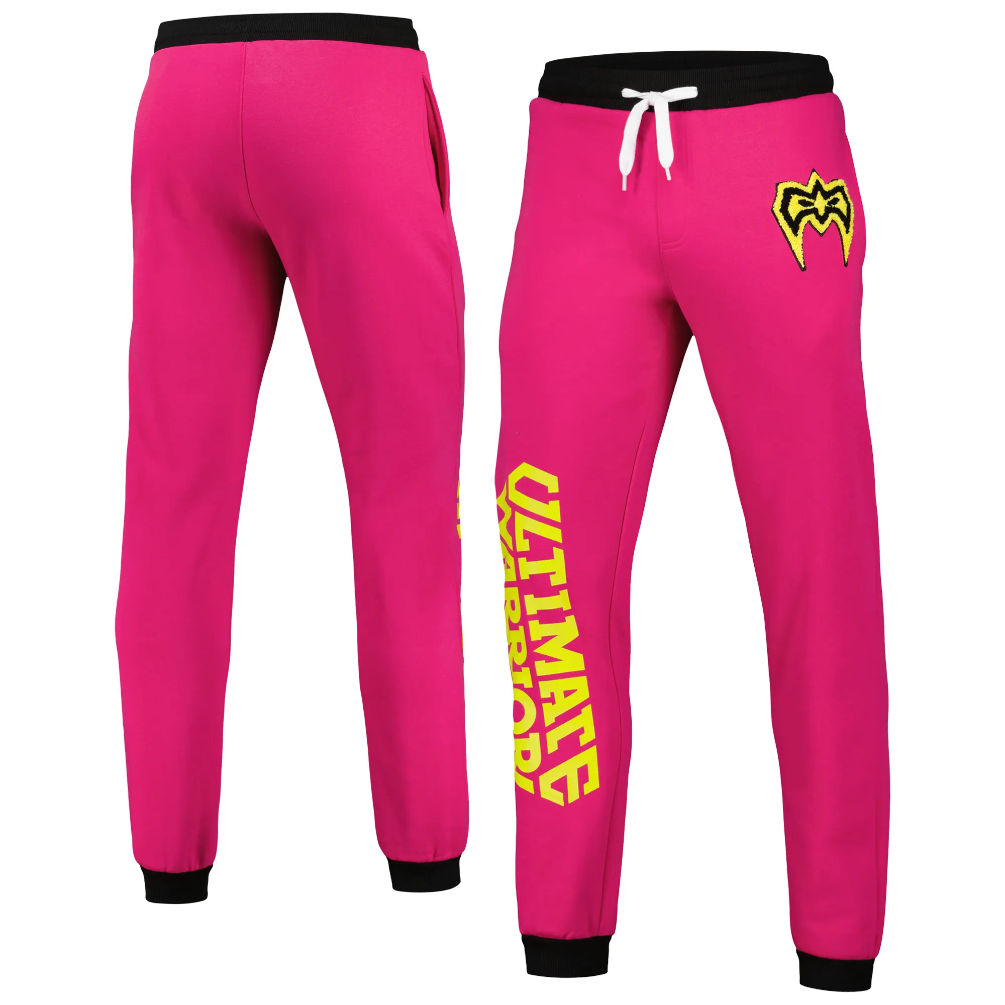 Men's Pink The Ultimate Warrior Chenille Sweatpants sold by WWE