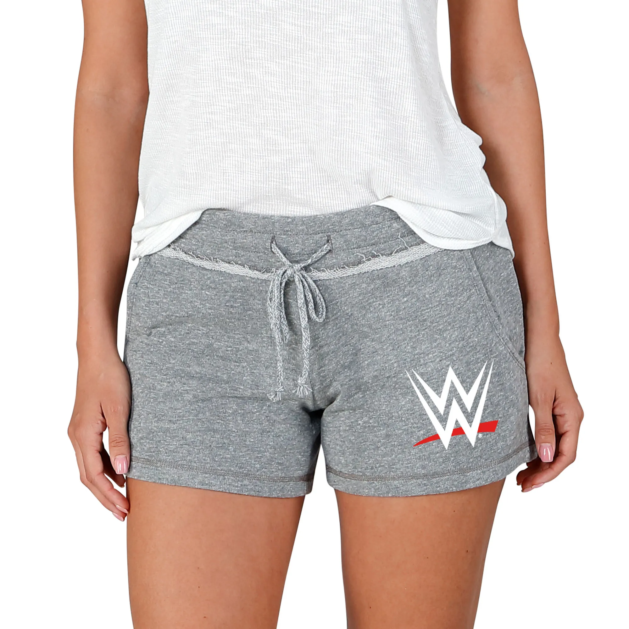 Women's Concepts Sport Gray WWE Mainstream Terry Shorts sold by WWE