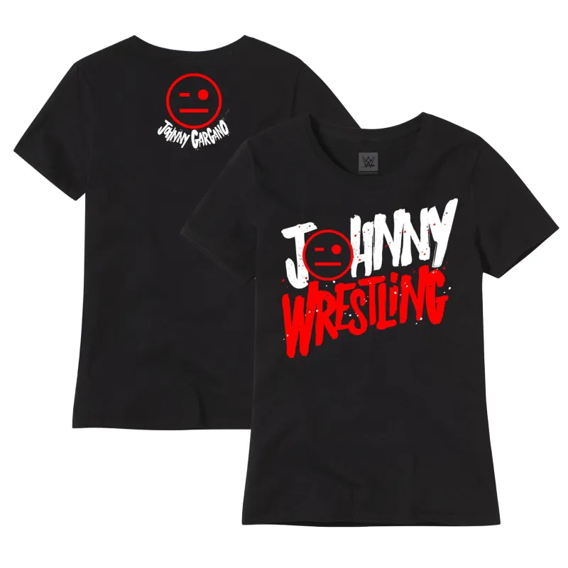 Women's Black Johnny Gargano Johnny Wrestling T-Shirt sold by WWE
