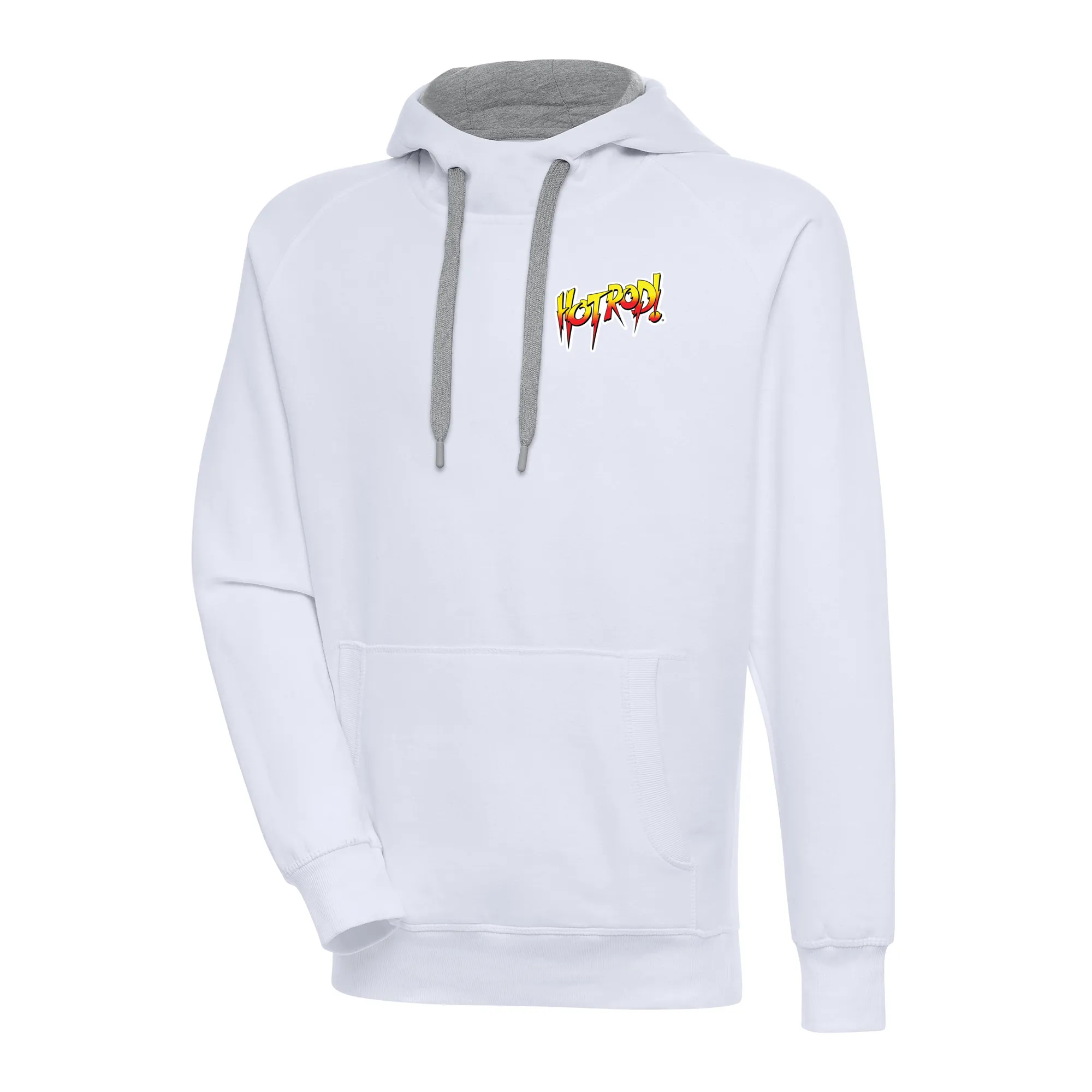 Men's Antigua White "Rowdy" Roddy Piper Victory Pullover Hoodie sold by WWE