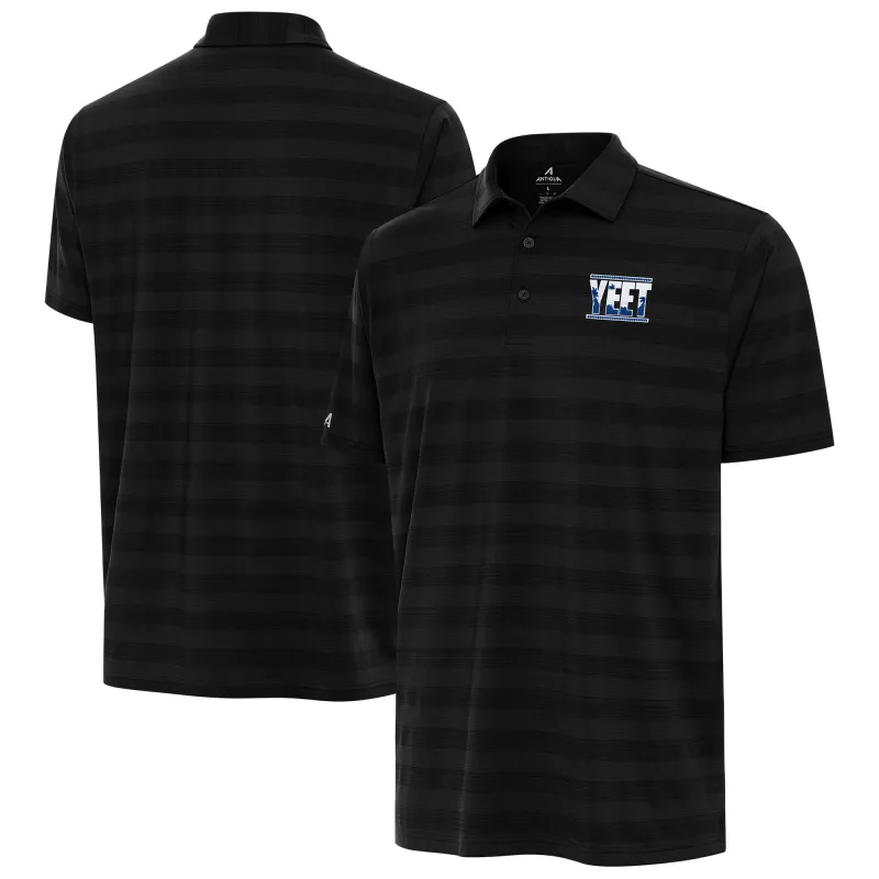 Men's Antigua Black Jey Uso Tunnel Polo sold by WWE