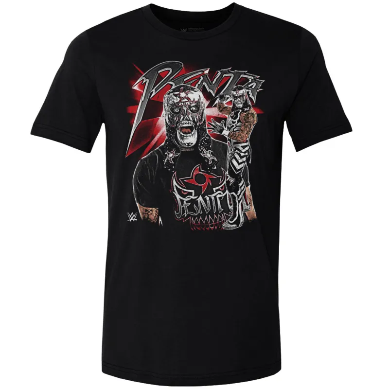 Men's 500 Level Black Penta Vintage Superstar T-Shirt sold by WWE