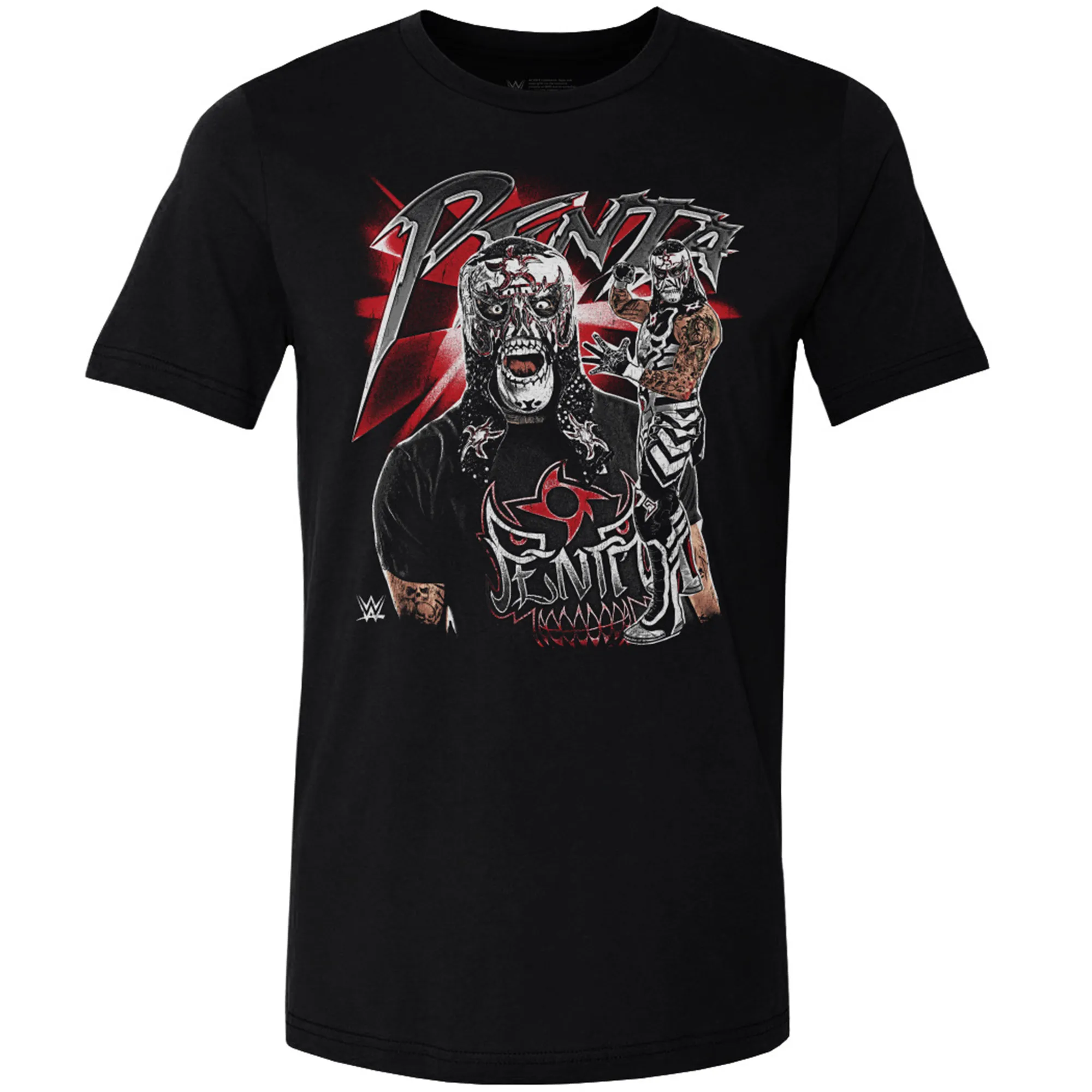 Men's 500 Level Black Penta Vintage Superstar T-Shirt sold by WWE