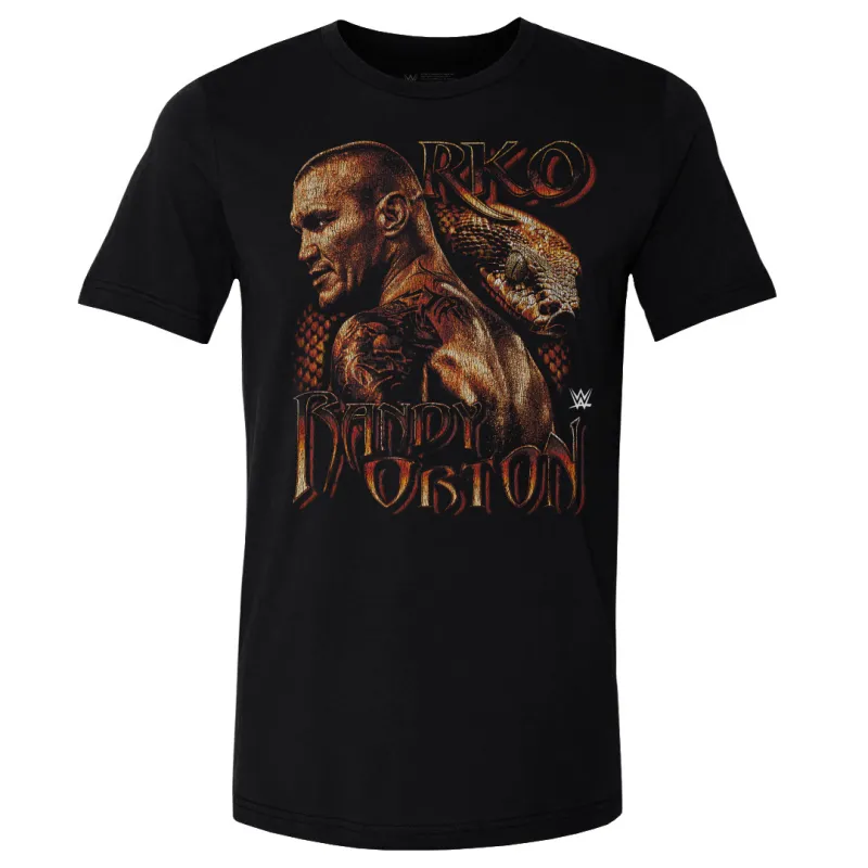 Men's 500 Level Black Randy Orton Grunge T-Shirt sold by WWE
