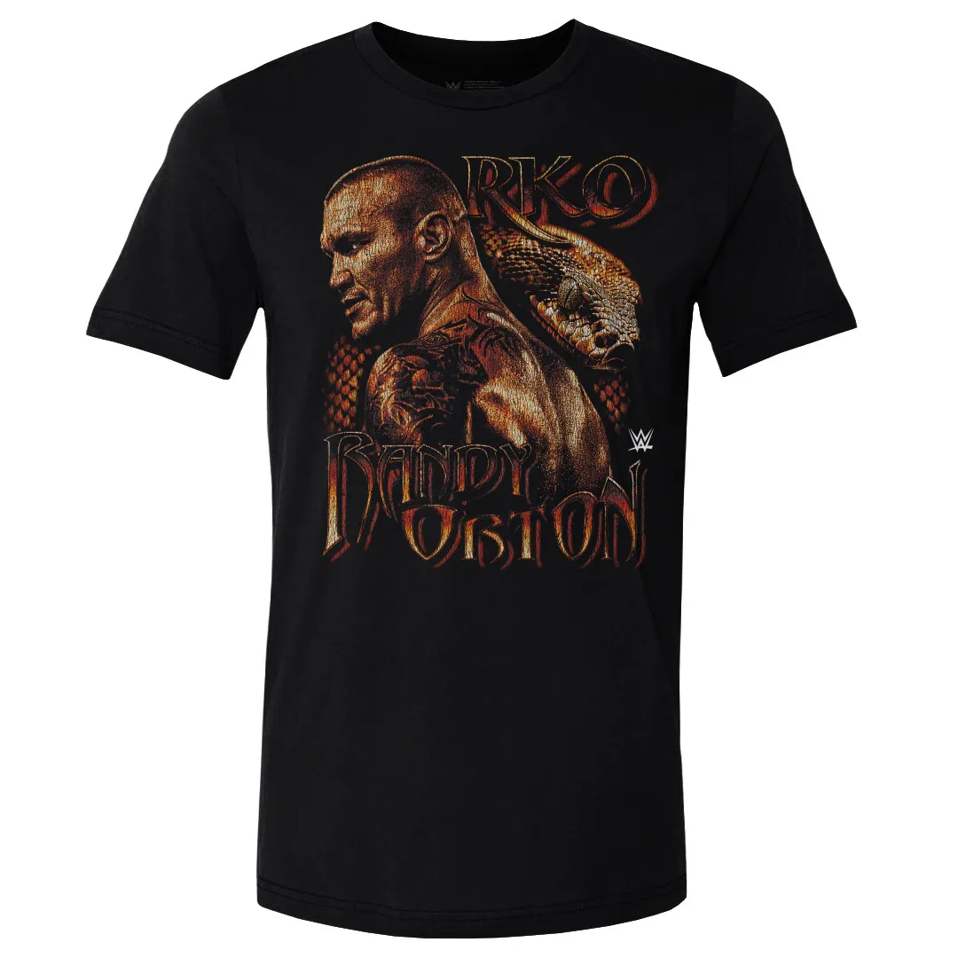 Men's 500 Level Black Randy Orton Grunge T-Shirt sold by WWE