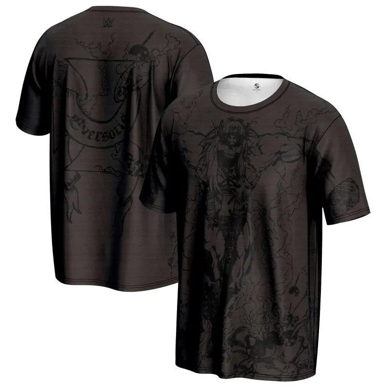 Men's ProSphere Black Triple H Skull King T-Shirt sold by WWE