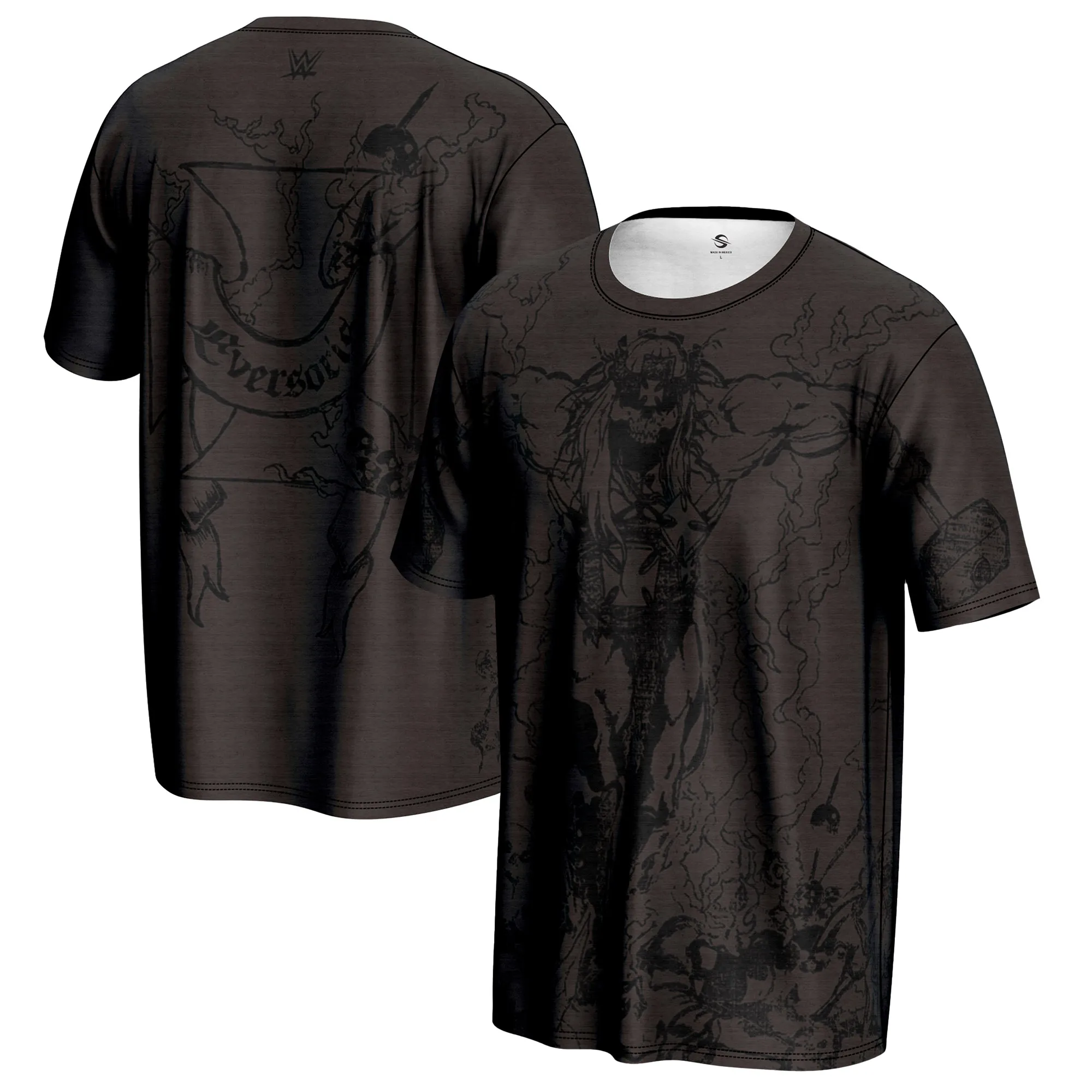 Men's ProSphere Black Triple H Skull King T-Shirt sold by WWE