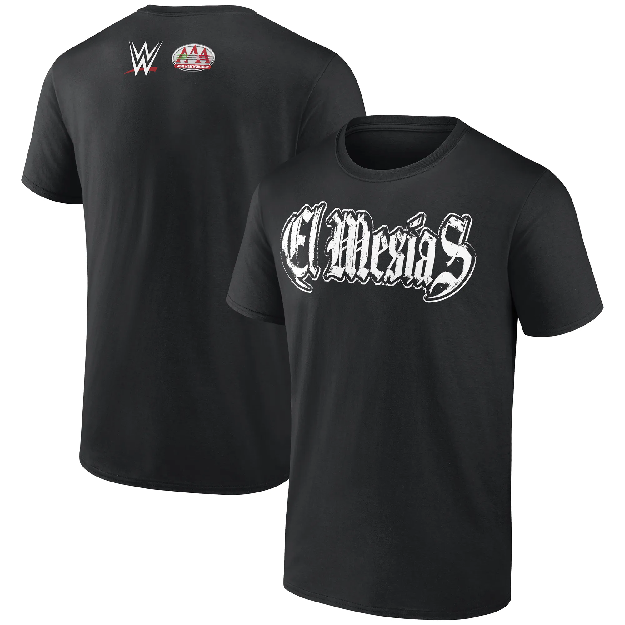 Men's Black El Mesías AAA Superstar T-Shirt sold by WWE