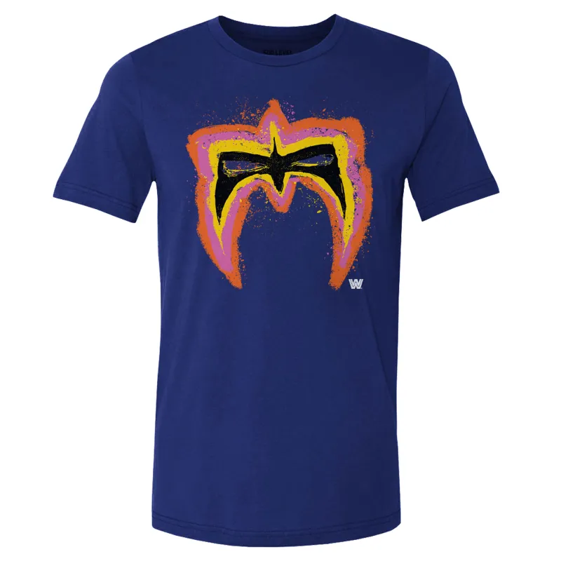 Men's 500 Level Blue The Ultimate Warrior Face Paint T-Shirt sold by WWE