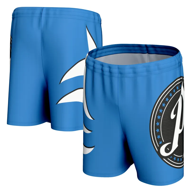 Men's ProSphere Blue AJ Styles In-Ring Shorts made by WWE