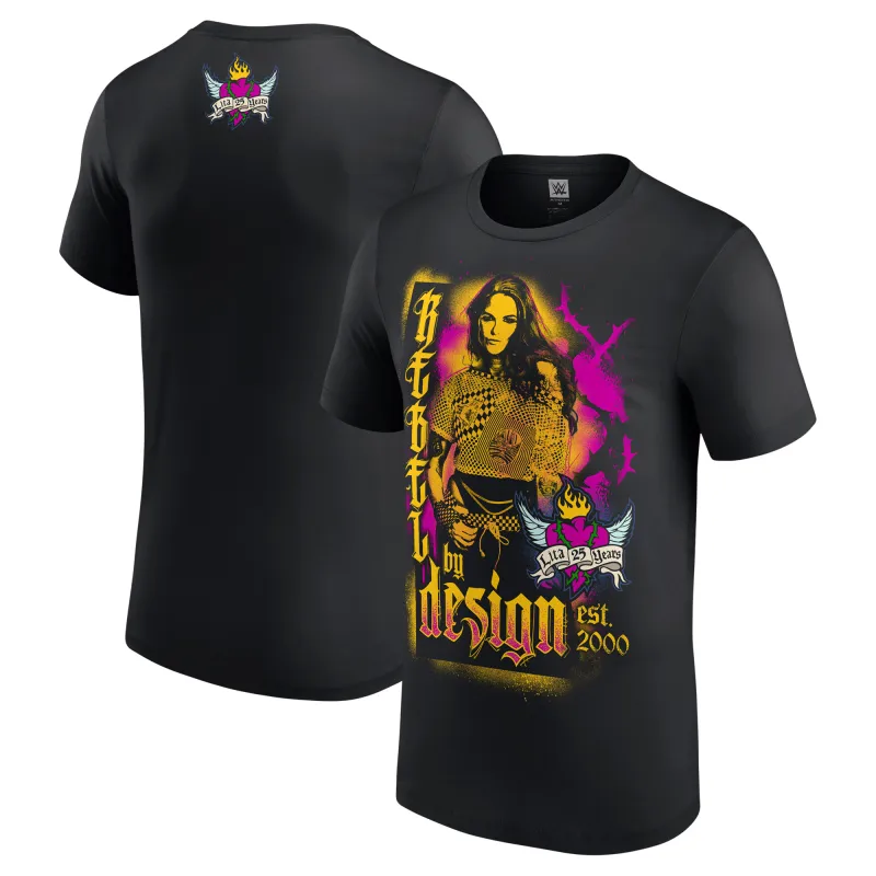 Men's Black Lita 25 Years Photo T-Shirt sold by WWE