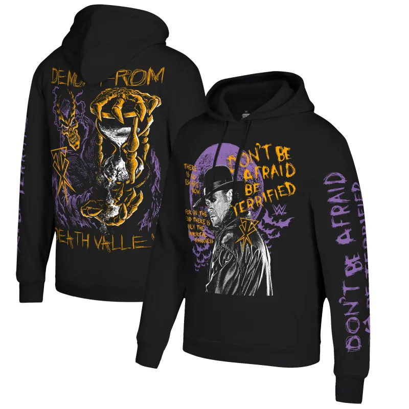 Men's Ripple Junction Black The Undertaker Poster Collage Pullover Hoodie sold by WWE