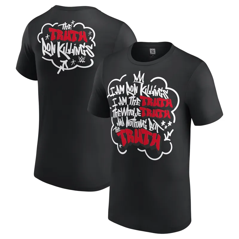 Men's Black Ron Killings/R-Truth Truth Quote T-Shirt sold by WWE