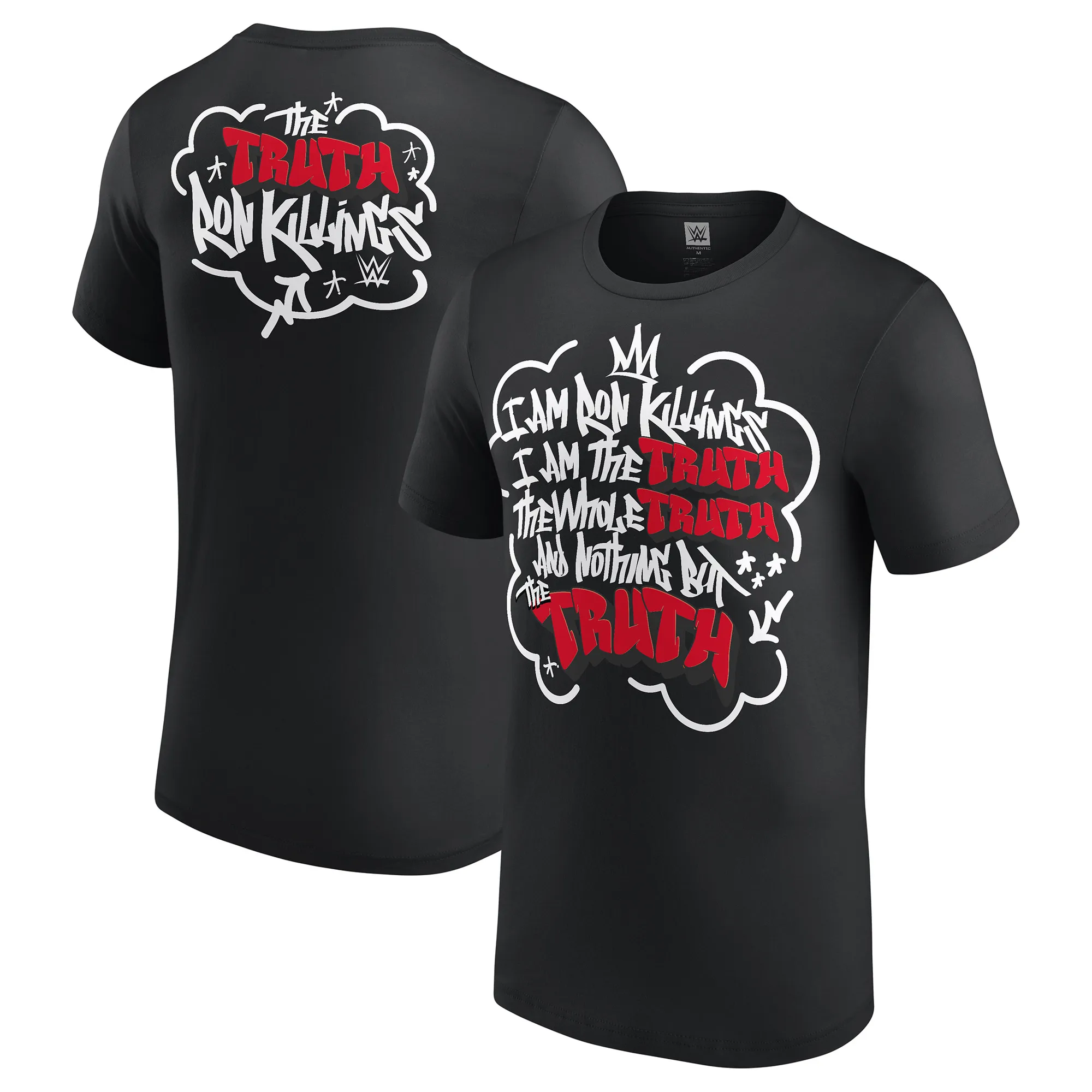 Men's Black Ron Killings/R-Truth Truth Quote T-Shirt sold by WWE