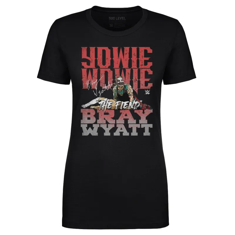 Women's 500 Level Black Bray Wyatt Yowie Wowie T-Shirt sold by WWE