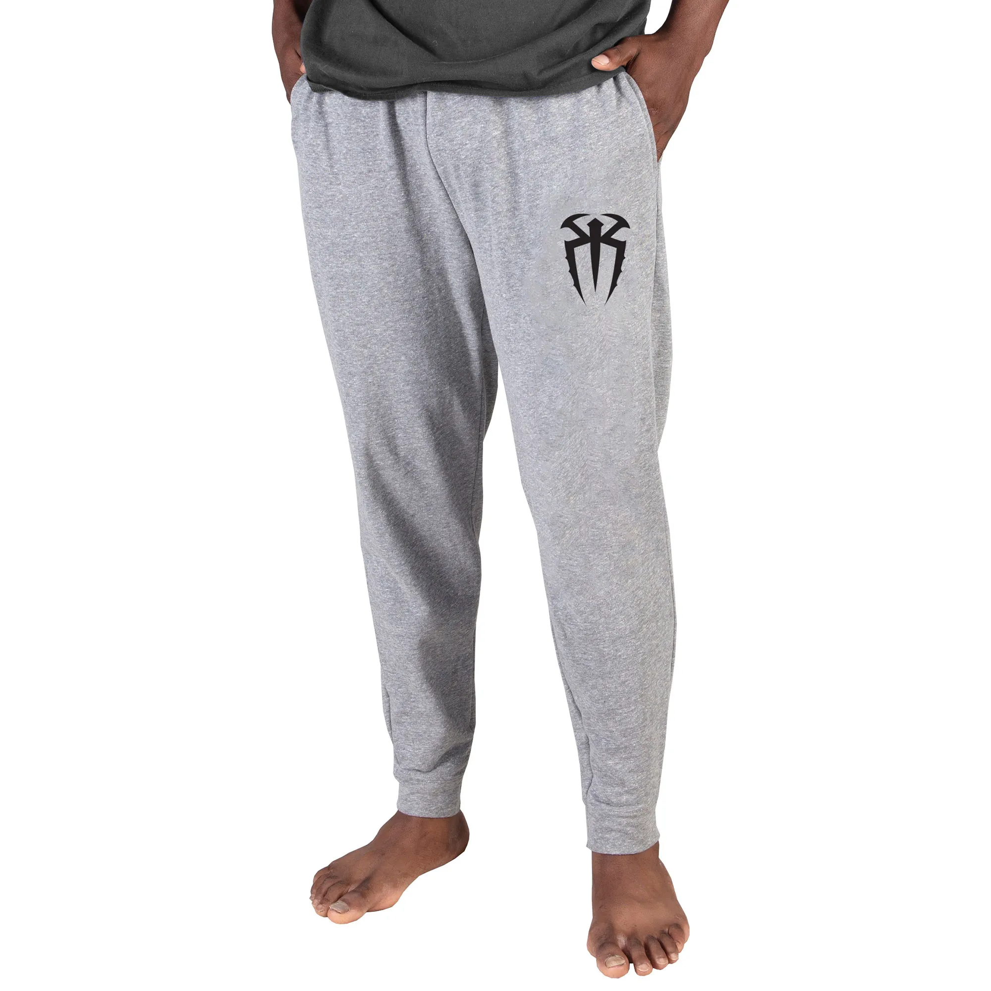 Men's Concepts Sport Gray Roman Reigns Mainstream Cuffed Terry Pants sold by WWE