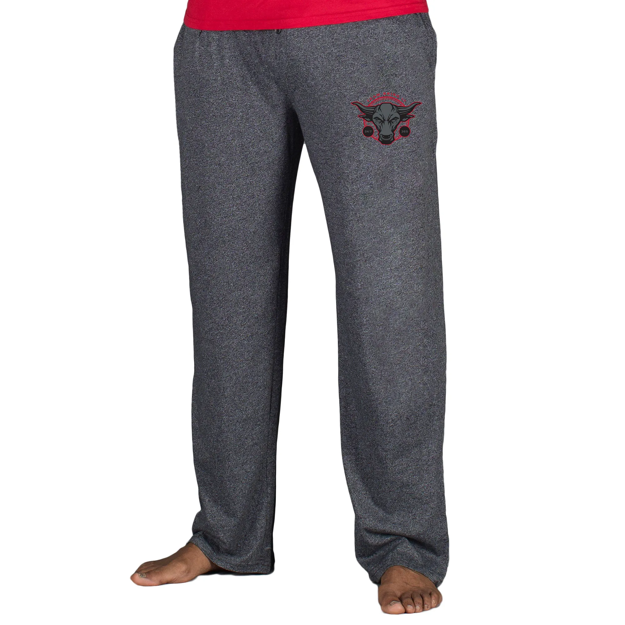 Men's Concepts Sport Charcoal The Rock Quest Knit Pants sold by WWE
