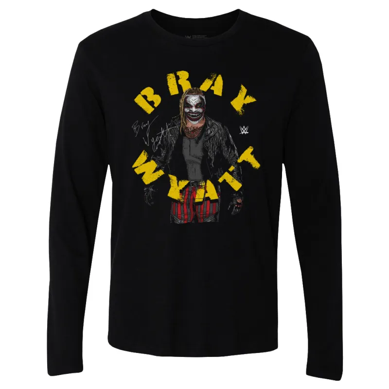 Men's 500 Level Black Bray Wyatt Arch Name Long Sleeve T-Shirt sold by WWE