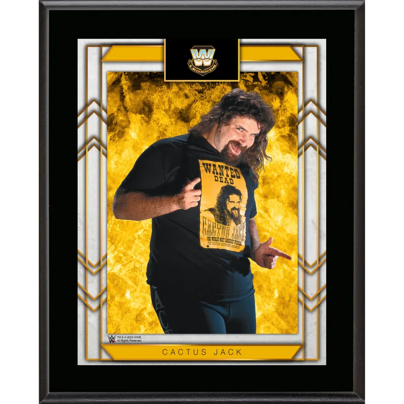 Cactus Jack WWE Framed 10.5" x 13" Sublimated Plaque sold by WWE