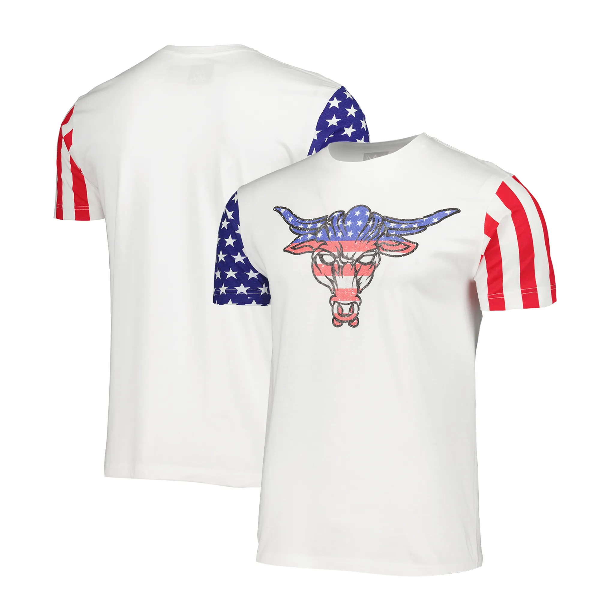 Men's White The Rock Stars & Stripes T-Shirt sold by WWE