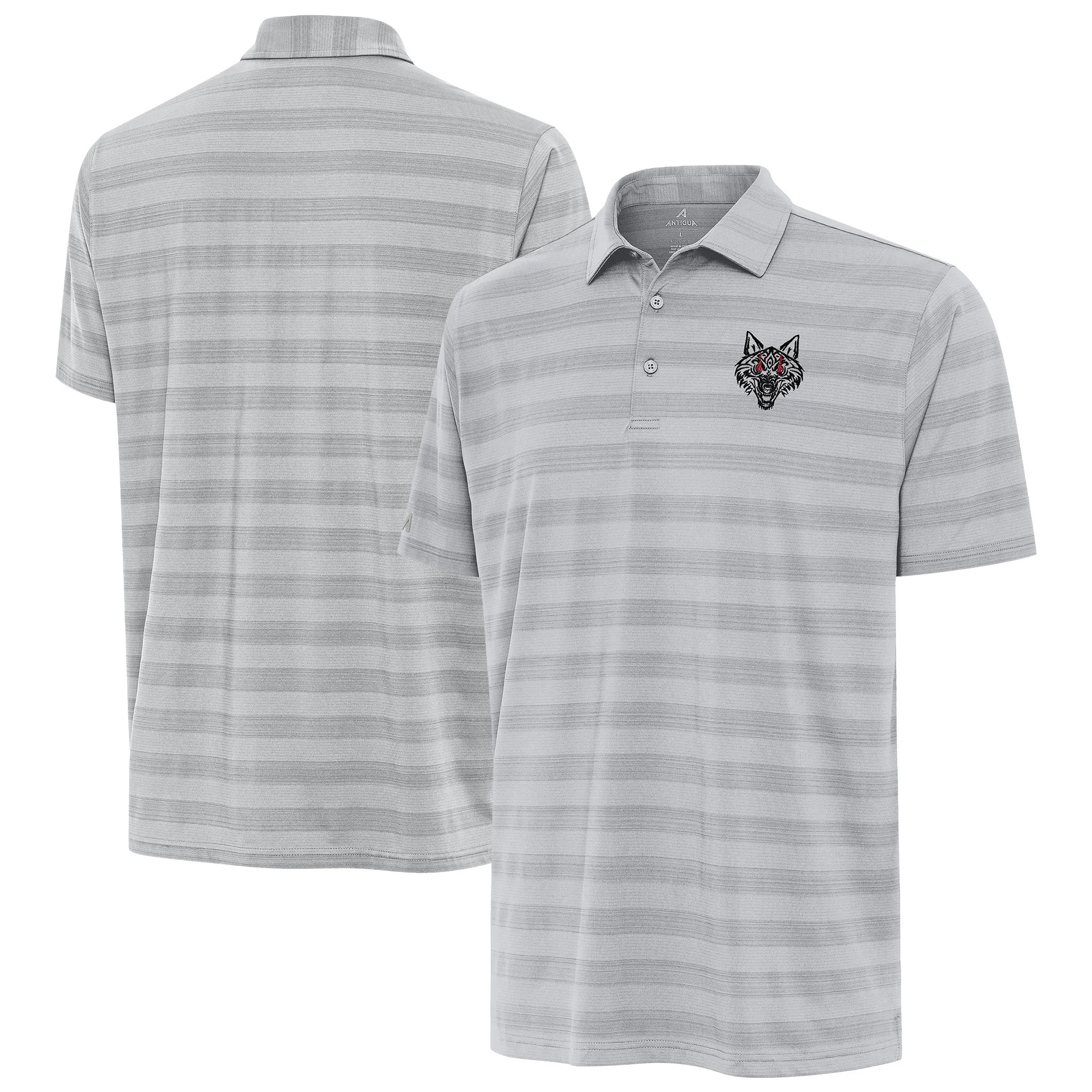Men's Antigua Gray Jacob Fatu Tunnel Polo sold by WWE