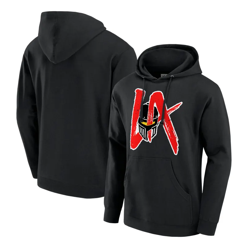 Men's Black LA Knight Big Logo Pullover Hoodie sold by WWE