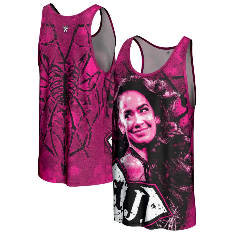 Men's ProSphere Pink AJ Lee Superstar Tank Top sold by WWE