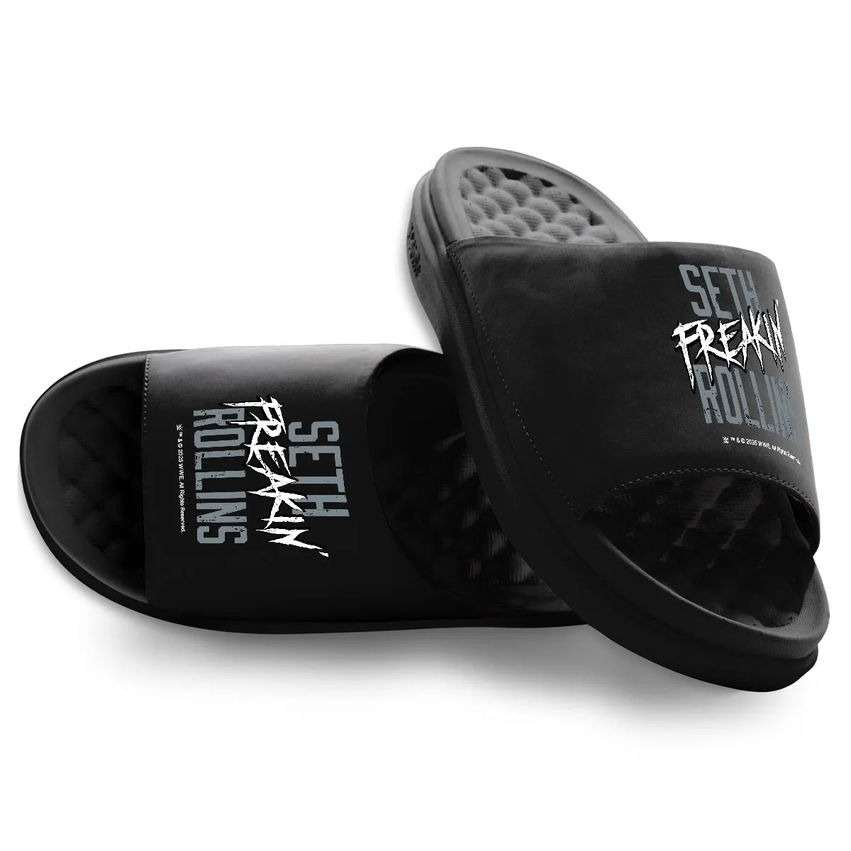 Men's ISlide Seth Rollins Freakin Motive Slide Sandals sold by WWE