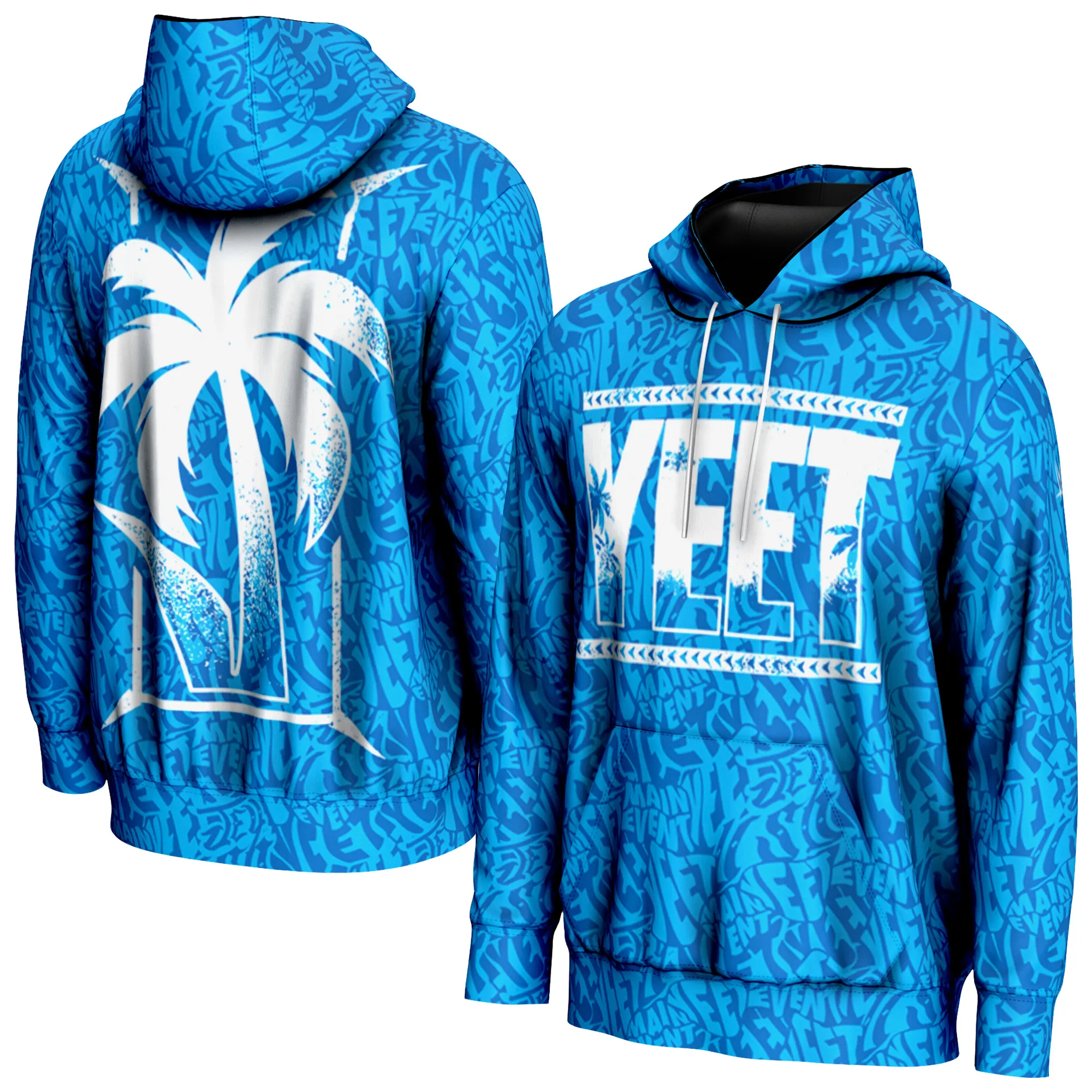 Men's ProSphere Blue Jey Uso Yeet Camo Pullover Hoodie sold by WWE