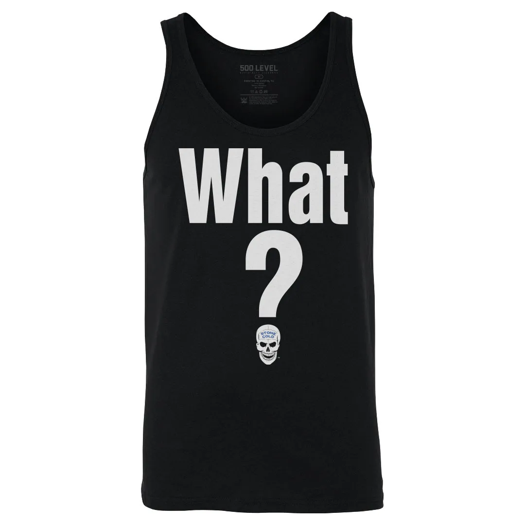 Men's 500 Level Black "Stone Cold" Steve Austin What Graphic Tank Top sold by WWE